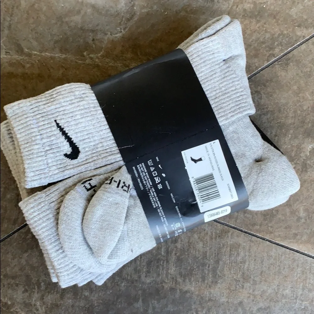 NIKE EVERYDAY CUSHIONED 6 pairs set CREW SOCKS Men’s